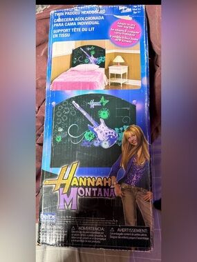 Hannah Montana twin padded headboard manufactured by Delta Children's Products.